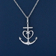 Silver Anchor Pendant