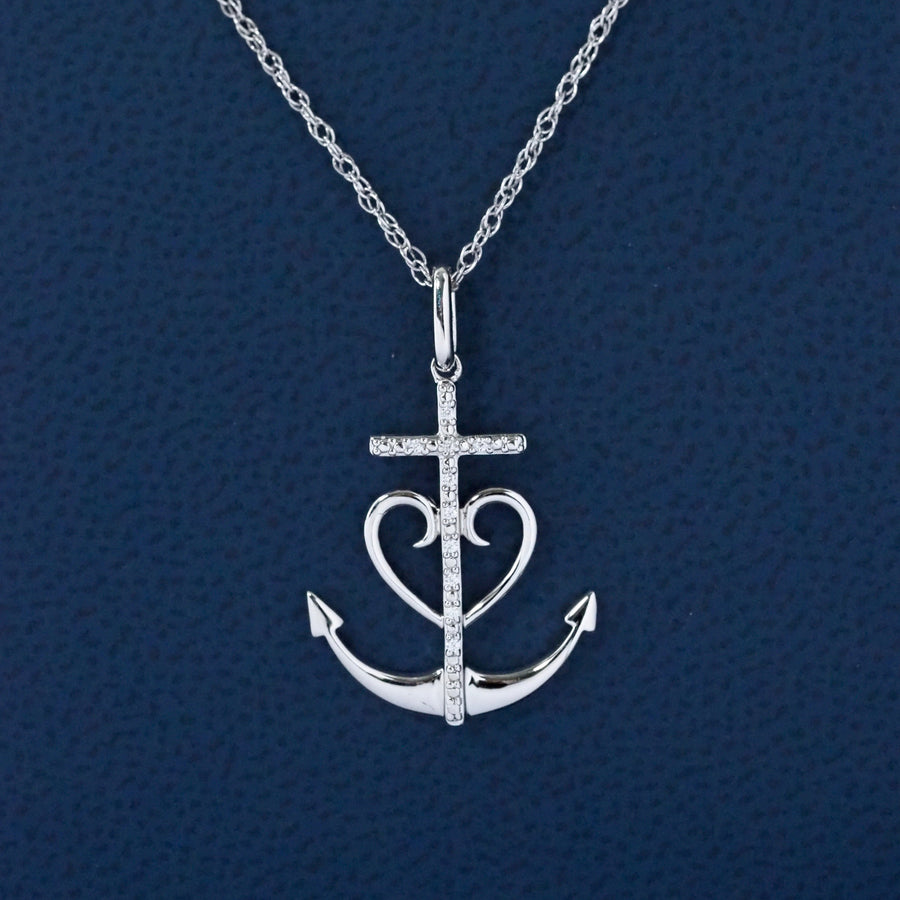 Silver Anchor Pendant