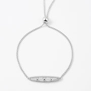 Silver Bar Bolo Bracelet