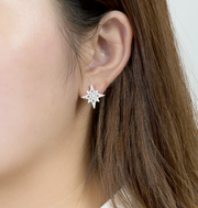 Silver Stars Earrings